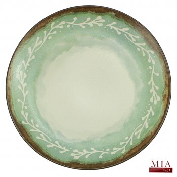 Prato Raso Coup Stoneware New Mediterrâneo 27cm