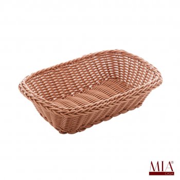 Cesta Rattan Retangular 24x17cm