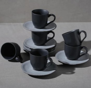 Xicara de Café orgânico Concreto 90ml
