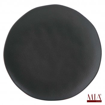 Prato Raso Orgânico Preto Matte 26,5cm