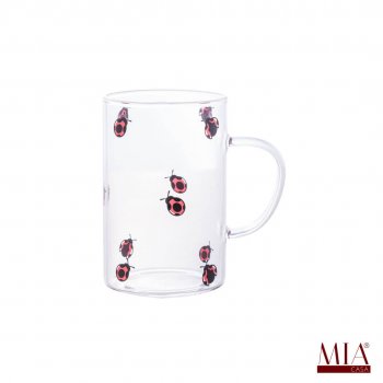 Caneca Borossilicato em Joaninha 280ml