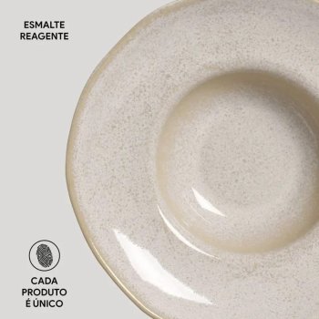 Prato de Massa Orgânico Latte 28cm 450ml