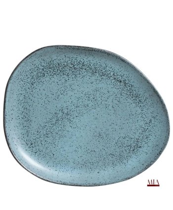 Prato Raso Oval Orgânico Night Sky 31x24cm