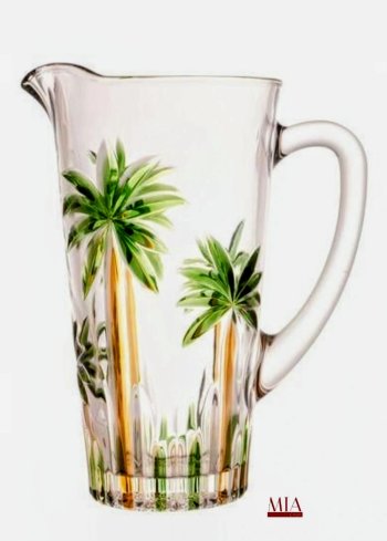 Jarra Palm Tree Handpaint da Wolff 1,2 Litros