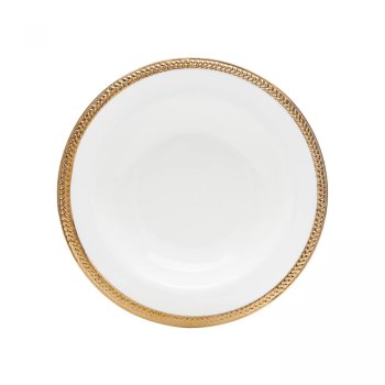 Conjunto 6 Pratos Fundos de Porcelana Linha Paddy 22cm